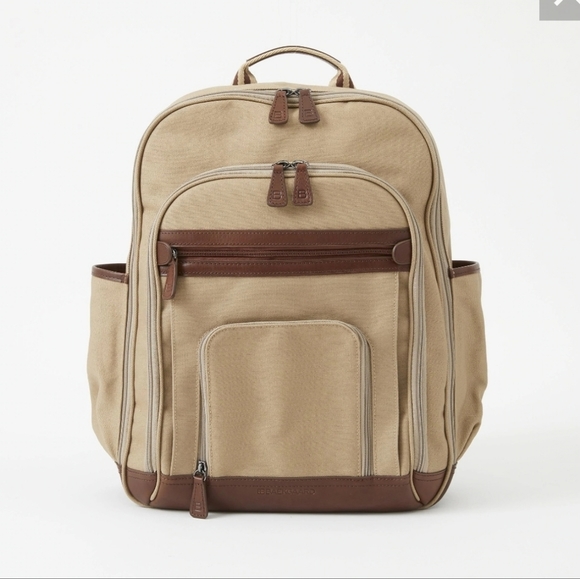 EDWARD BACKPACK IN DESERT CANVAS BY BAEKGAARD NWT - Picture 1 of 8